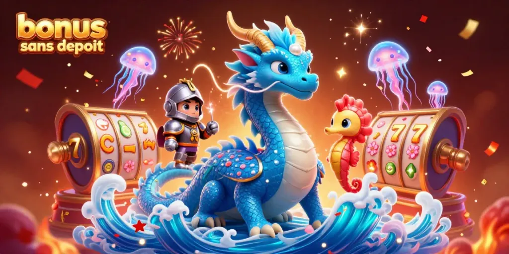 Découvrez les meilleurs bonus casino sans dépôt avec des créatures marines et des éléments festifs.